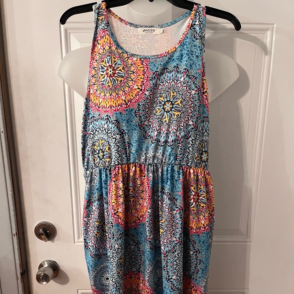 Multicolor Tank Dress